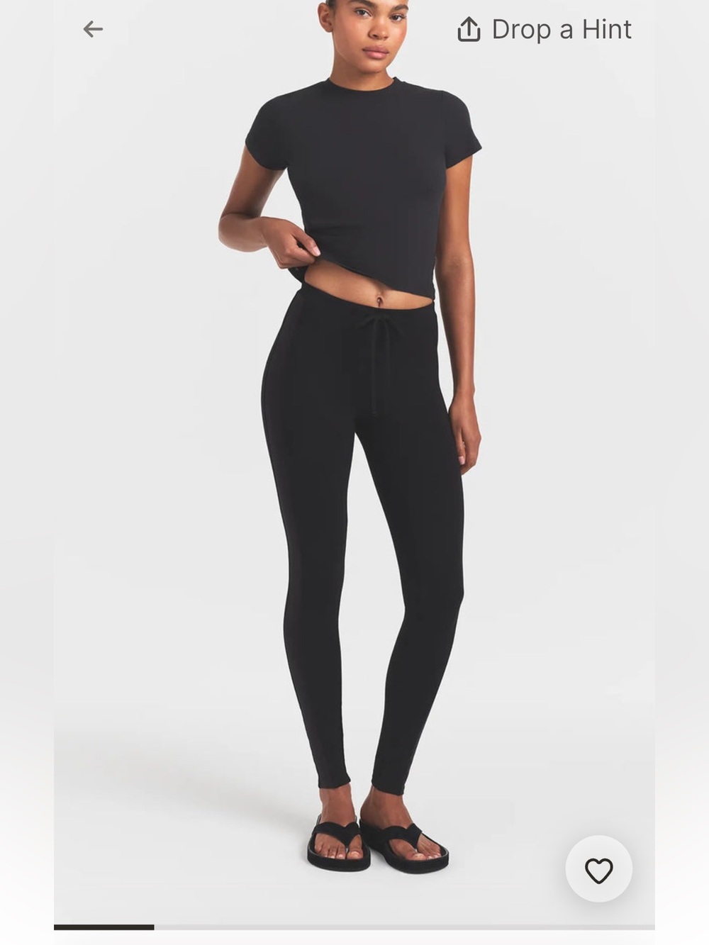 SKIMS NWT Outdoor High Waisted Legging - Onyx